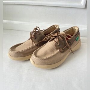 Twisted X Loafer Shoes Size 9 Women’s Eva Tan and Brown Boat Shoes